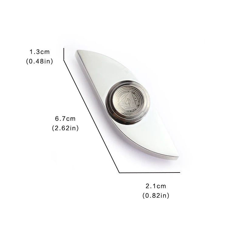 Stainless Steel Fingertip Spinner | Adult EDC Fidget Toy | Anxiety and Autism Relief Spinner | Gift for Men