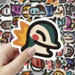 100pcs Pokemon Kawaii Stickers Old School Sticker Charmander Pikachu Psyduck Artist Work Gifts for Kids for Bike Guitar Laptop