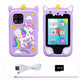 Kids Muscial Smart Phone Toys Cartoon Unicorn Touchscreen Baby Mobile for Girls Boys Educational Toys Birthday Christmas Gifts