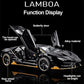 1/32 Cars Toys Auto To Scale Lambor LP770 Diecast Model Cars Alloy Autos Toys Gift for Boys Pull Back Light Music Kids Car