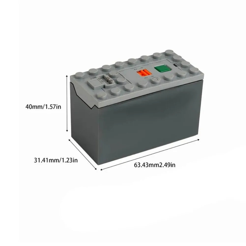MOC Rechargeable AA /AAA Battery Box Multi-function Power Group Tool Car Train Motor Speed Adjust Control for Building Blocks