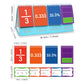 Math Fraction Flip Calendar, Early Math Learning Tool for Kids, Interactive Educational Toy for Home & School
