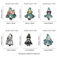 Witch Hat Atelier Anime Enamel Pin Set - 6PCS Coco Agott Olruggio Richeh Brooch Collection, Cute Chibi Badges for Backpacks