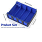 Trading Card Storage Box with Commander Display 4 Row Deck Case-Removable Lid,2400+ Card Deck Box for MTG TCG Sports Card with 4 Toploaders,4 Stoppers, 24 Dividers, 6 Dice,1 Dice Bag
