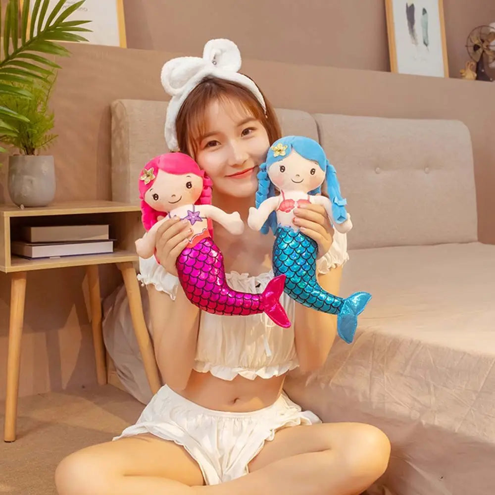1PC 30cm Cartoon Mermaid Plush Doll Toy Mini Pillow Plush Toys for Birthday Gifts