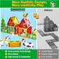 Magworld Magnetic Tiles Farm Animal Set, Magnetic Building Blocks for 3+ Year Old Boys and Girls