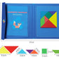 Wooden Jigsaw Magnetic Tangram Puzzle Book Educational Toys For Children Baby Kid Portable Montessori Learning Intelligence