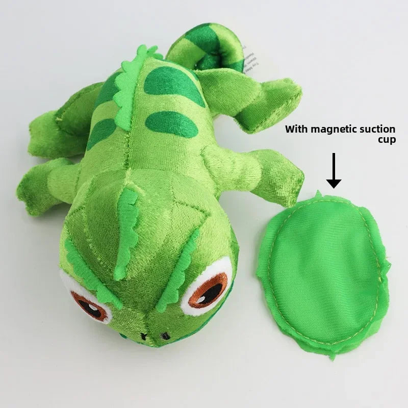 Tt-Bautiful and Vivid Pascal Rapunzel Chameleon Lying Shoulder Plushie Toy Stuffed Doll Plush Toys
