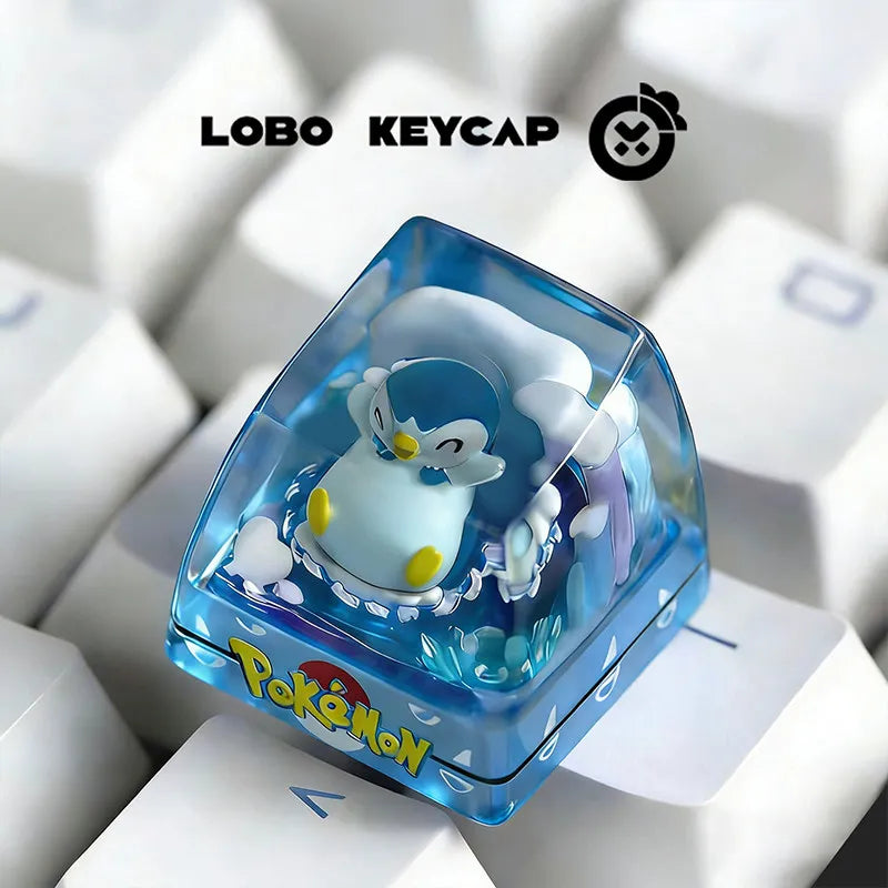 Pokemon Transparent Esc Keycap Keyboard Accessories Anime Cute Resin Shrink Drip Glue handmade Keycaps Anime Fans Gift