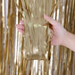 Metallic Tinsel Foil Fringe Curtains Photo Backdrop Glitter Streamers Foil Fringe Backdrop Curtain for Xmas Wedding Background