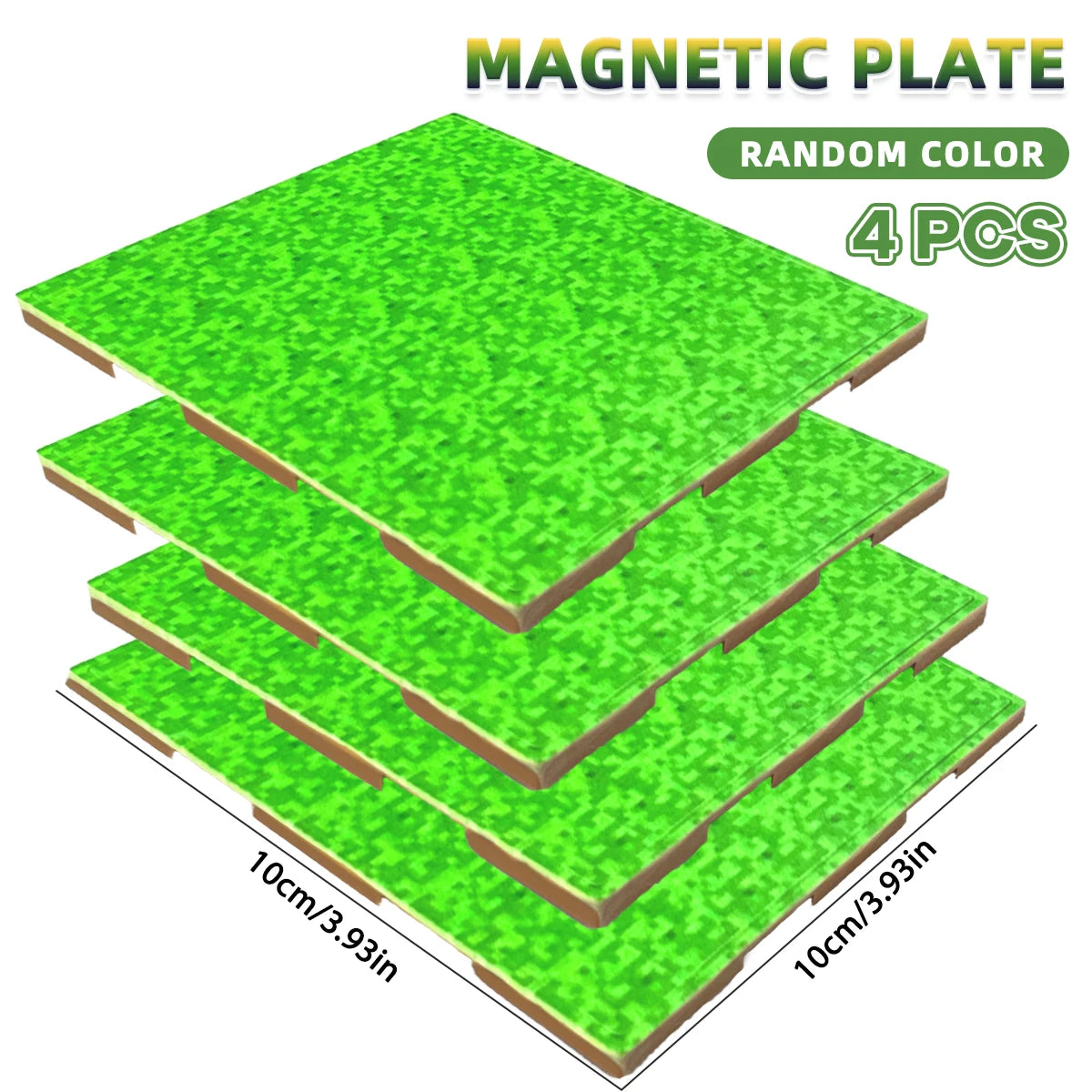 1/2/4/10 PCS Magnetic Base Plate Variety Baseplates Match DIY Magnetic Building Blocks Toys for Boys and Girls Children Gift