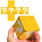 ZIINA STAR Question Mark 3x3 Yellow Square Cube, 3x3x3 Question Mark Speed Cube, Suitable for Adults, Birthday Gift