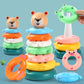 New Baby Toys 0-12 Montns Puzzle Pyramid Tower Cup Stacking Toys Montessori Educational Beach Kids Pool Bathtub Toy Kids Gift