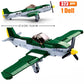 SLuban MOC WW2 Series Normandy Landing P-51 Mustang Fighte Building Blocks Higgins Landing Craft Modle Bricks Tank Toys For Kids
