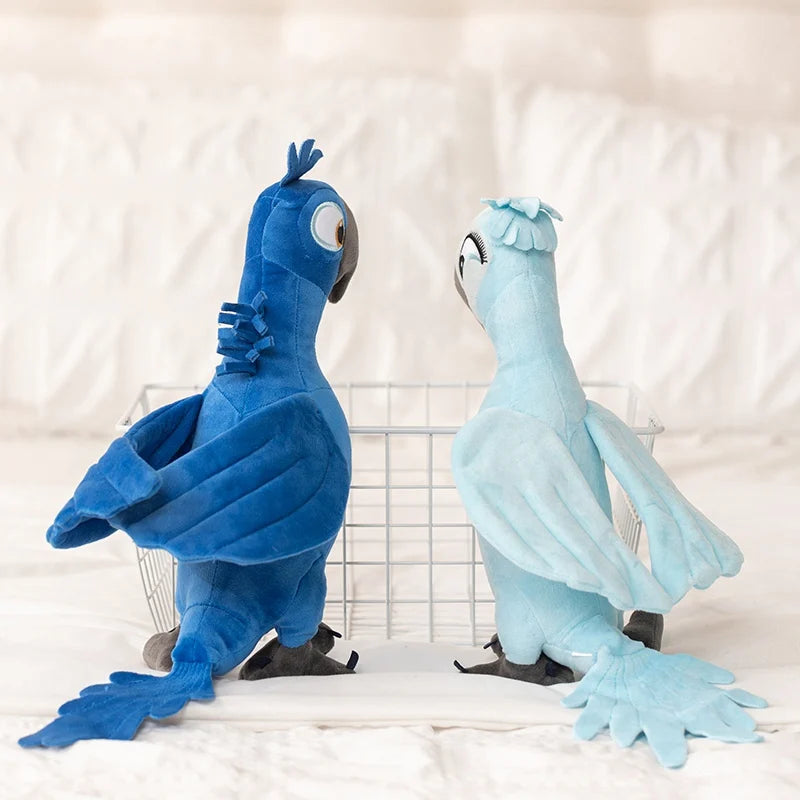 New Rio 2 Movie Cartoon Plush Toys 35cm Blue Parrot Blu & Jewel Bird Dolls Christmas Gifts Plush Toy
