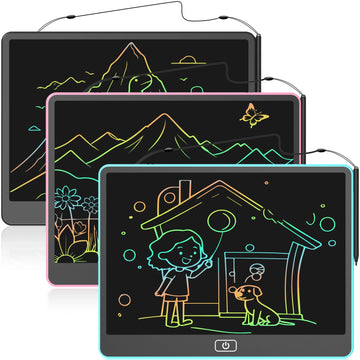 16-inch LCD Writing Board, Colorful Electronic Drawing Pad for Kids, Reusable Portable Writing Tablet, Perfect Educational Toys