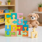 Wooden Puzzles Geometric Shape Matching Toy 16 Pcs Jigsaw Puzzle for Kids Boys Girls Learning Home School Kindergarten Education