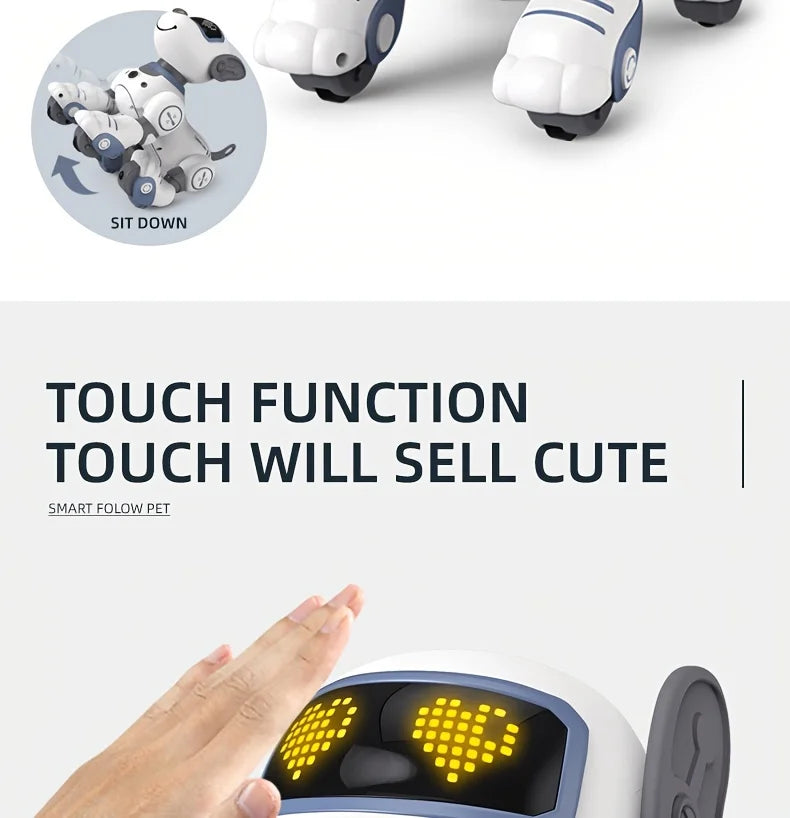 Intelligent Robot Dog Remote Control Electronic Sing Dance Follow Smart Interactive Stunt Music Toy Programmable Puppy Kid Gift