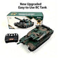 TONGLI Large RC Battle Tank Tracked Off-Road Vehicle, Rechargeable Battery, Multi-Channel Control, Turret Rotation & Elevation, Realistic Sound & Light Effects, All-Terrain Driving, Battle Interaction, Indoor & Outdoor Use, G