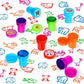 10pcs Assorted Stamps for Self-ink Stamps Toy Stamps Smiley Face Seal Scrapbooking DIY Painting Photo Album Decoration