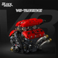 Technical V8 Engine Model Building Blocks Set with Electric Motor MOC Assembly Bricks Toy Kids Birthday Christmas Gifts 1370pcs