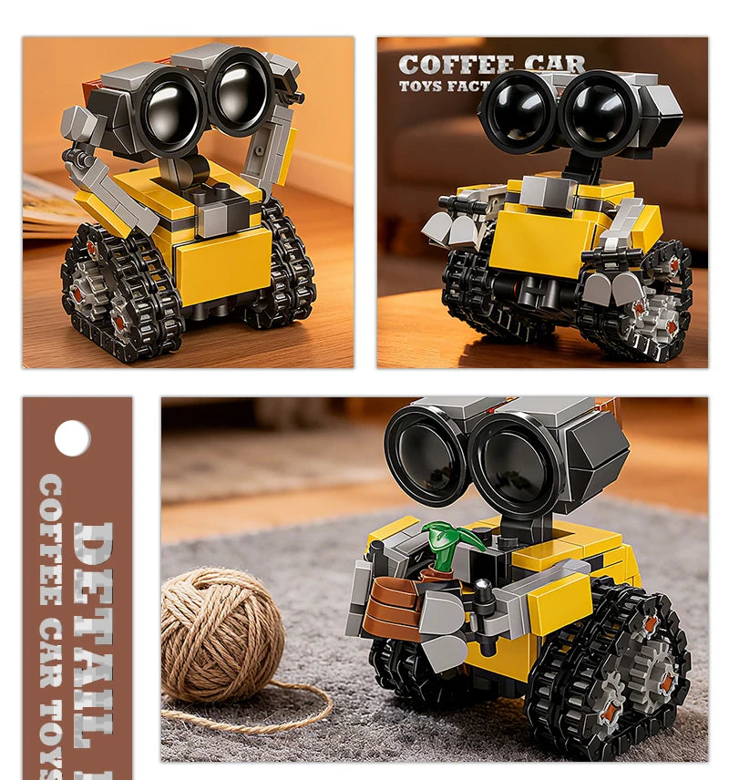 Space Mini Robot MOC Building Bricks Toys 217Pcs Tracked Bot Model Classic Movie Sci-Fi Blocks Dolls Kids Adult Christmas Gifts