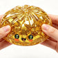 1/2pcs Cute Golden Steamed Bun Squishy Fidget Toy, Sparkly Gold Flakes, Soft  Squeezable Anti-Anxiety Sensory Toy, Stress Relief