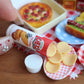 44PCS 1:6 Dollhouse Miniature Honey Bread Pizza Picnic Basket Model Mini Play Kitchen Food & Drink Set for Doll Accessories