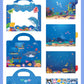 New Children Reusable Scene Cute Stickers DIY Puzzle Sticker Games Books Cartoon Animal Learning Cognition Toys For Kids Gift