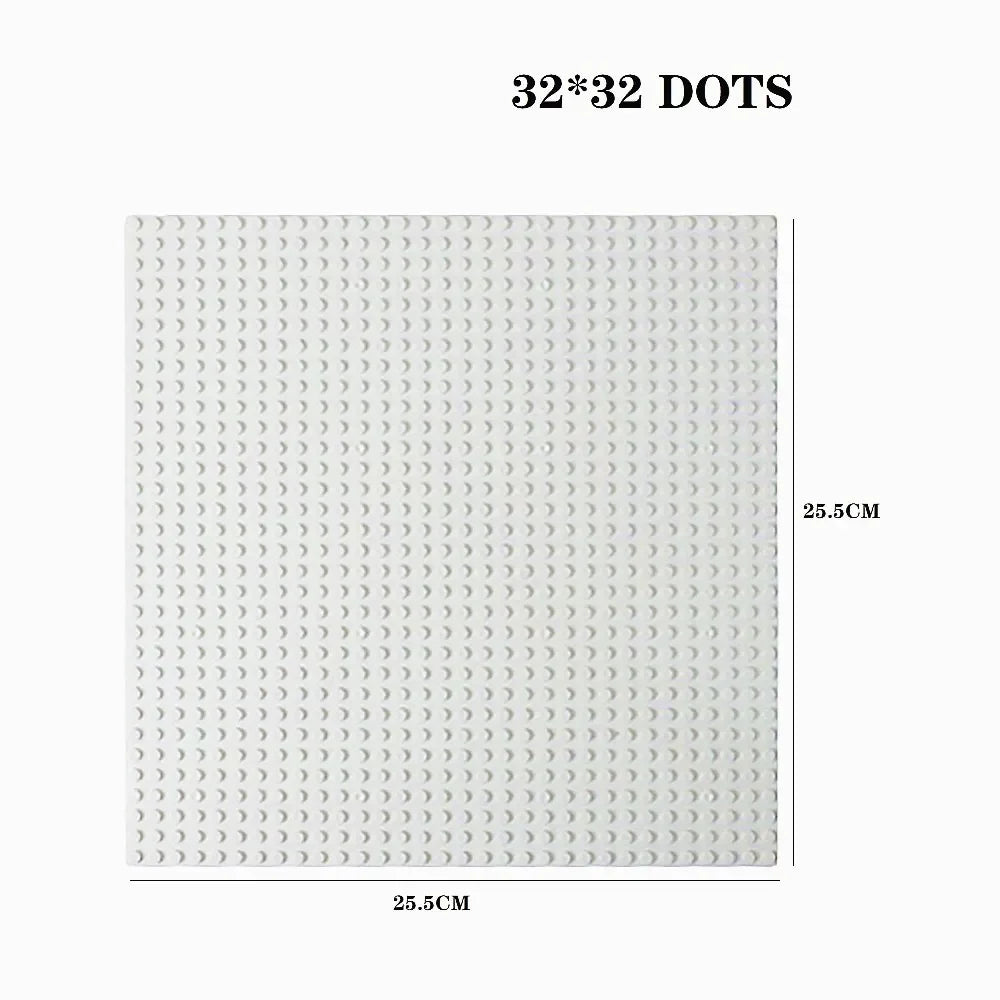 Base Plate 32*32 16X32 16X16 Dots  Building Blocks Baseplate DIY Plastic Plate  Classic Brick Accessories Kids Toy