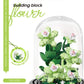 Micro particle building block bouquet handmade gift, children's puzzle toy handmade DIY sunflower desktop decoration ornament