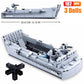 SLuban MOC WW2 Series Normandy Landing P-51 Mustang Fighte Building Blocks Higgins Landing Craft Modle Bricks Tank Toys For Kids