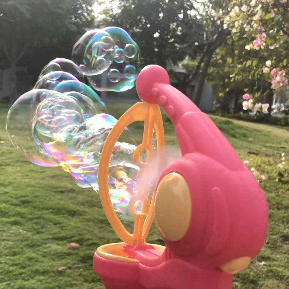 Bubbles Machine Electric Bubble Gun Large Small Bubbles Kids Toy Automatic Soap Blower Outdoor Party Games Children Gifts