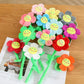 Cartoon Simulation Flower Plush Toy Sun Flower Rose Plant Home Decor PP Cotton Soft Toys Curtain Hook