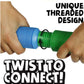 8 Pcs Colorful PopTelescopic Tube Stretching Corrugated Tube Children Adult Stress Relief Toy