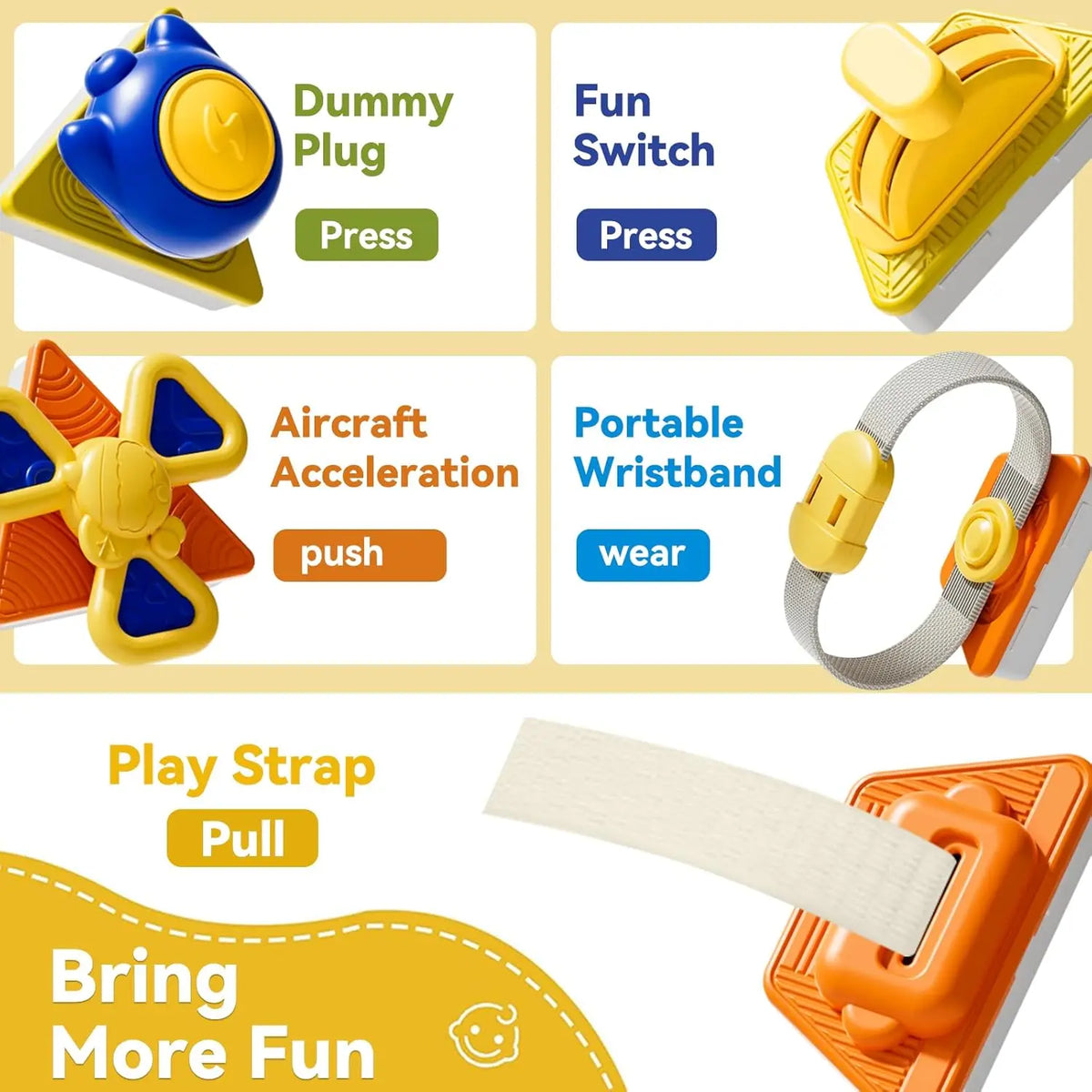 22-in-1 Toddler Busy Board Activity Cube Toys Fine Motor Skill Early Educational Montessori Sensory Travel Toys Boy Girl Gifts