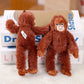Cartoon Punch Monkey Plush Doll Stuffed Keychain Accessories Creative Cute Backpacks Pendant Fans Gift