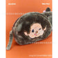 New Cartoon Playful Monchchi Plush Small Cosmetic Bag Cute Embroidered Small Change Storage Bag Cute Gift Peripherals