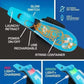 NEW Electric Spider Web Launcher Funny Glow-in-the-Dark Retractable Luminous Rope Interactive Toys Cosplay Party Props Gift