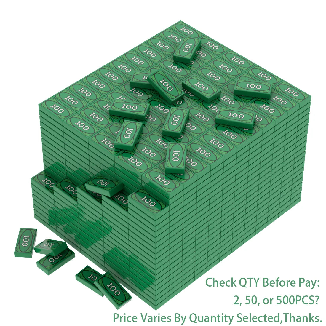 2/50/200PCS Millionaire Money Dollar USD MOC Building Blocks Toys Kids Collection Souvenir Gift Pretend Play Decoration Boy Gift