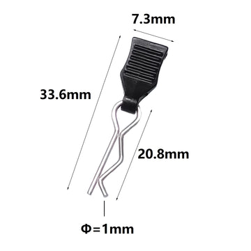 12pcs Body Shell Clip Pin with Fixing Mount For SCY 16101 16102 MJX 16208 16209 16210 M001 HBX SCY 1/16 RC Car Parts Accessories