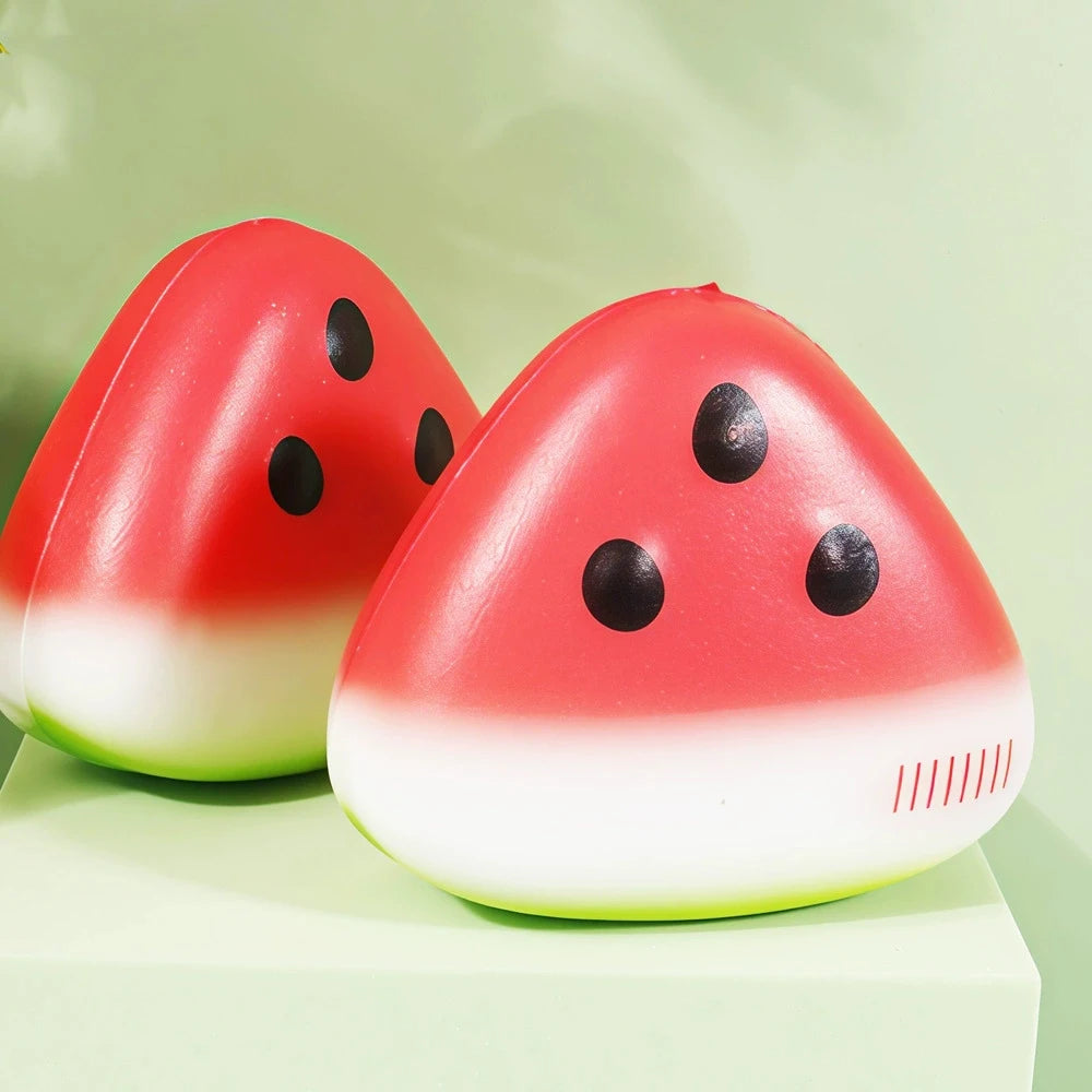 Cute Watermelon Squishy Fidget Adult Slow Rebound Decompression Toy Anti-Stress Slow Rising Fruit Soft Stress Relief Squeeze Toy