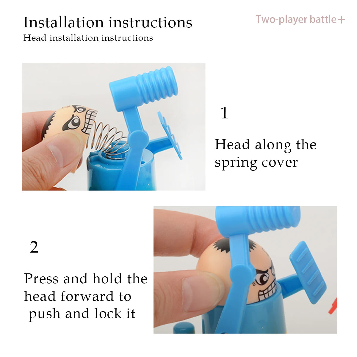 Hammer Battle Toys, Mini Children's Head Knocking Little Man Fighting Table Games Cute Cartoon Shapes, Toy Gifts for Boys Girls