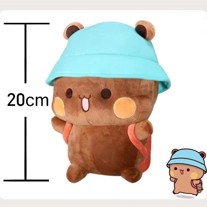 Anime Cartoon Panda Expression Bag Doll, 3D Animation Peripheral Pillow, Kawaii Plush Toy, Birthday Gift for Girls, 20cm
