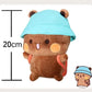 Anime Cartoon Panda Expression Bag Doll, 3D Animation Peripheral Pillow, Kawaii Plush Toy, Birthday Gift for Girls, 20cm
