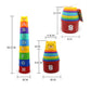 Baby Montessori Cup Stacking Toys Beach Pool Bathtub Educational Toys for Toddler Infant 0-12 Month Xmas Gift