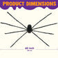 5 ft Light Up Giant Spider Halloween Decorations Scary Spider Halloween Outdoor Party Decorations Props Halloween Yard