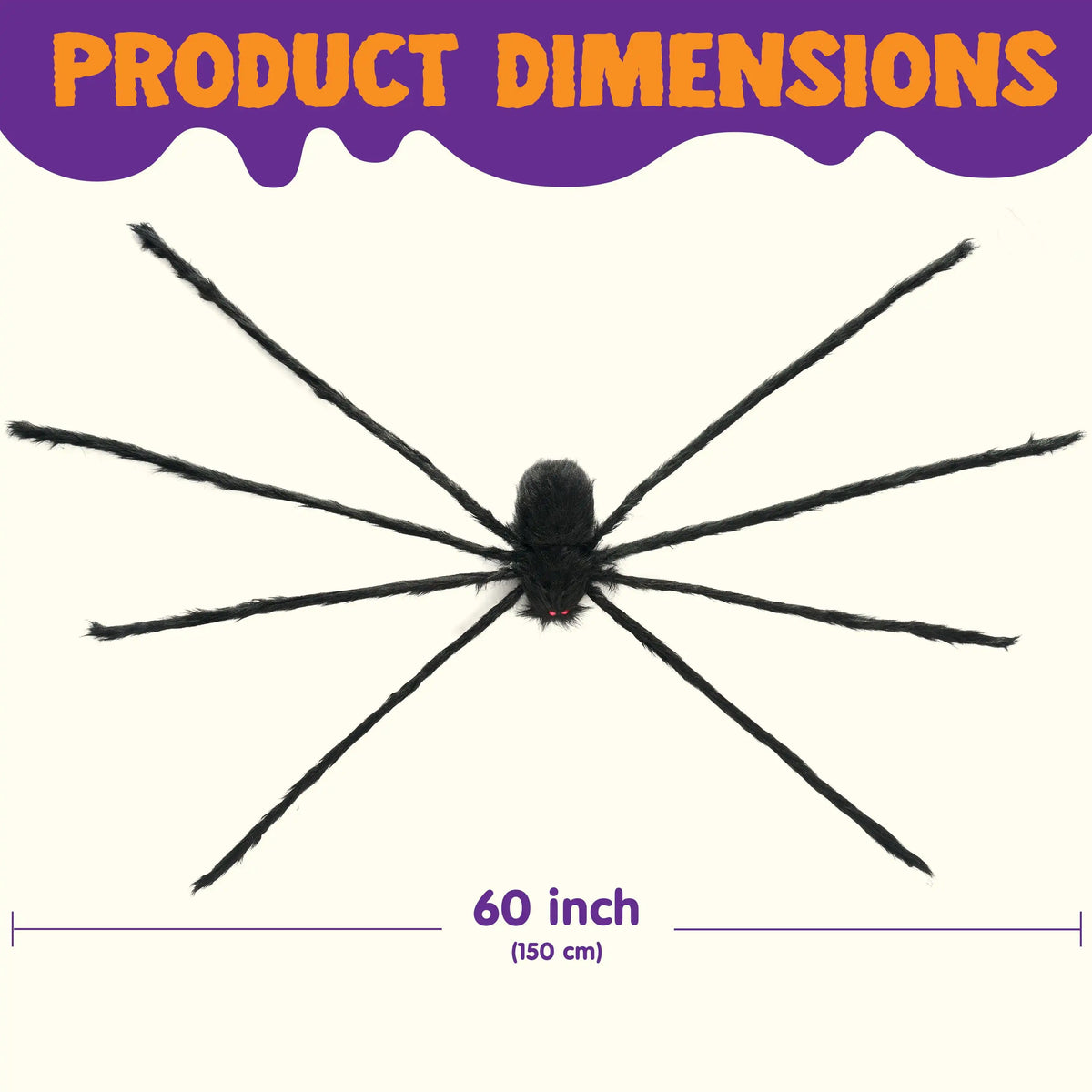 5 ft Light Up Giant Spider Halloween Decorations Scary Spider Halloween Outdoor Party Decorations Props Halloween Yard