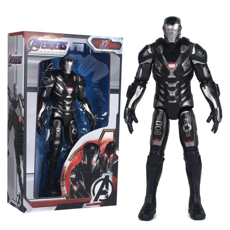 8pcs 18CM Avengers Collection Iron Man Spider Man Thanos Spider Captain Thor Hulk Transfiguration Action Decoration Toy Gift