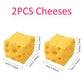 Giant Cheese Squeeze Toy Extra Large Size Cheese Squishy Fidget Toys Slow Rebound Shapeable Venting Ball for Adults Gifts
